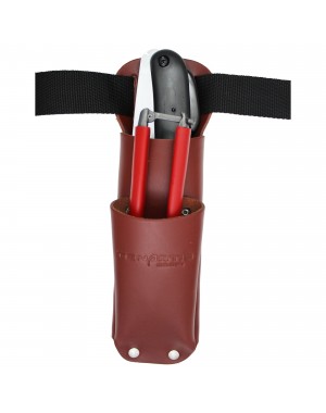 Leather Sheath for Secateurs and Pruning Saw with Belt - Tenartis Made in Italy