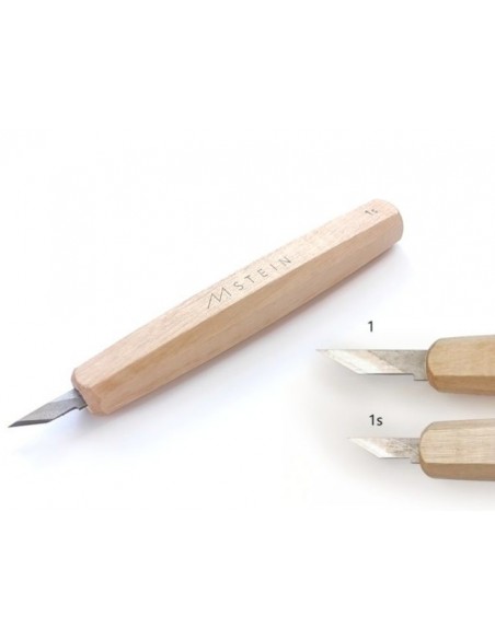 Couteau Professionnel pour Sculpture sur Bois - M-stein N1s Fabriqué en Slovaquie