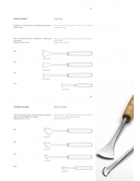 Professional Wood Carving Gouge - M-stein Made in Slovakia