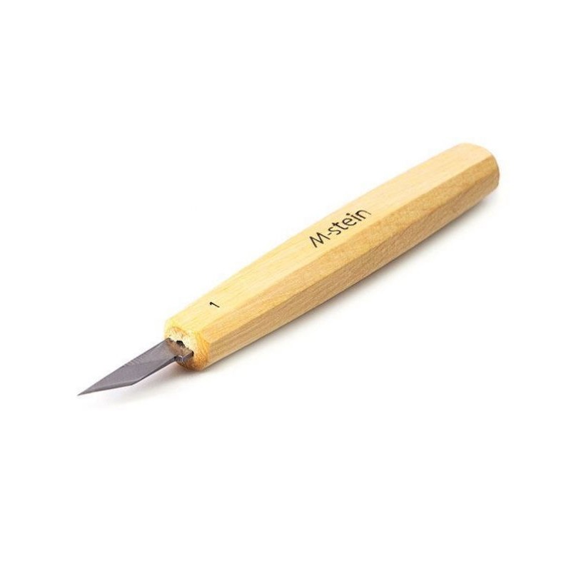 Jeu avec 4 Couteaux Professionnels pour Sculpture sur Bois - M-stein SN1 Fabriqué en Slovaquie