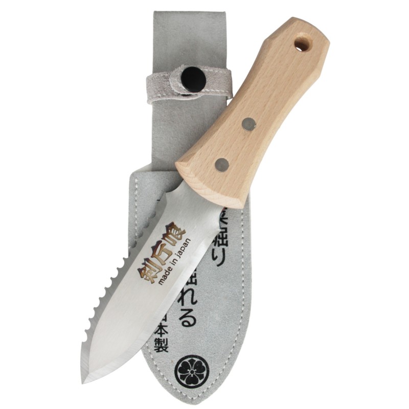 Coltello da Scavo Hori Hori in Acciaio Inox, Piccolo - Kenkatabami Made in Japan
