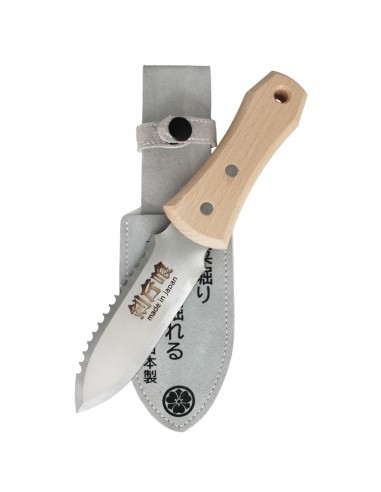 Pflanzmesser, Hori-Hori Japanisches Gartenwerkzeug, Rostfrei, Klein - Kenkatabami Made in Japan