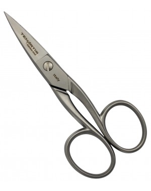 Ciseaux à Ongles en Acier Inoxydable avec Lames Courbes 10 cm avec Etui - Fabriqués en Italie