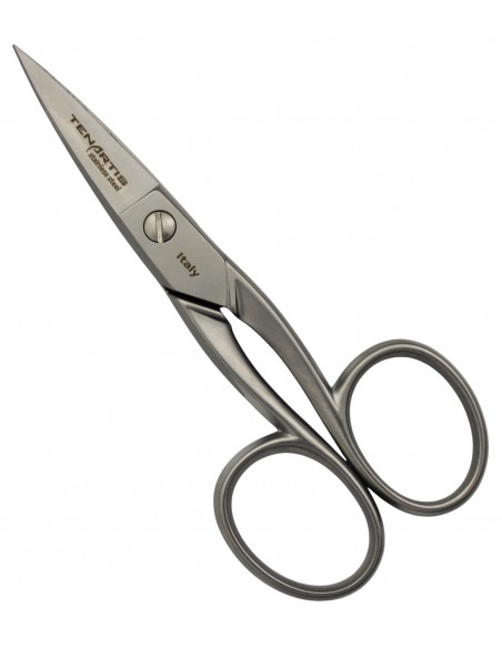 Ciseaux à Ongles en Acier Inoxydable avec Lames Courbes 10 cm avec Etui - Fabriqués en Italie