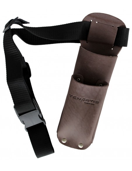 Funda en Cuero para Tijeras y Sierra de Podar con Cinturón - Tenartis Made in Italy