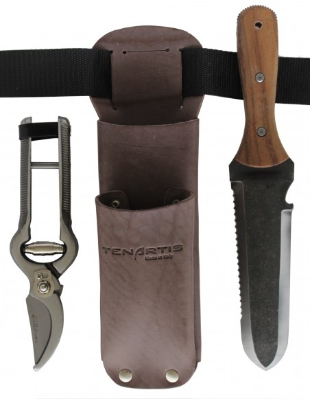 Vintage Gartenwerkzeug-Set mit Gartenschere und Hori-Hori Pflanzmesser - Tenartis