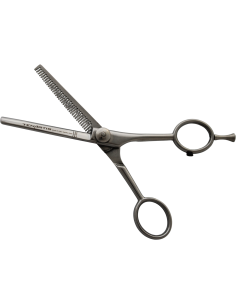 Professional Stainless Steel Hair Thinning Scissors with Finger Rest and PVC Case - Tenartis Professional Made in Italy