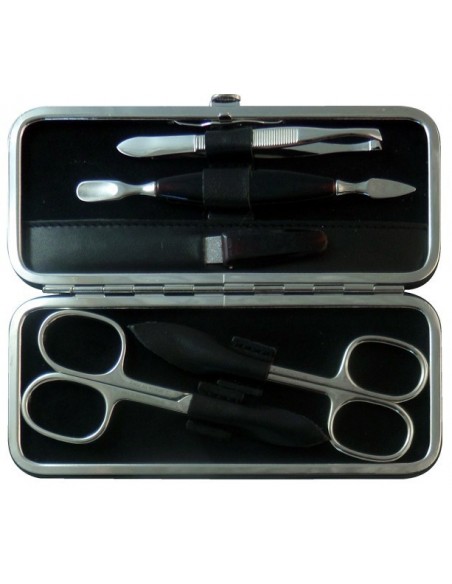 Set Manucure 5 pièces en Cuir Nappa - Tenartis Fabriqué en Italie