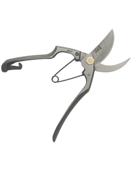 Professionelle 200 mm Gartenschere aus Aogami Damaststahl - Tobisho PS-046 Made in Japan