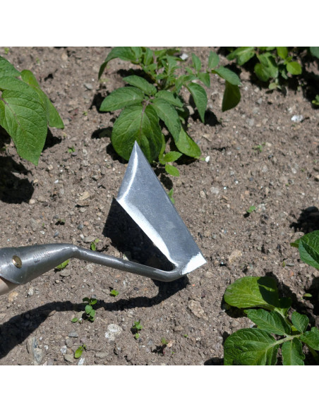 Azada de Empuje "Jardin" de 14,5 cm en Acero Inoxidable Forjado a Mano - Sneeboer Made in Holland
