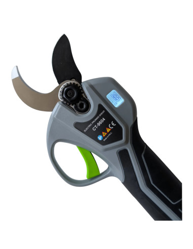CT9604 Professionelle Elektrische Astschere mit 16,8V Brushless-Motor, HD-Display und 2 Akkus – Schnittkapazität Ø32 mm