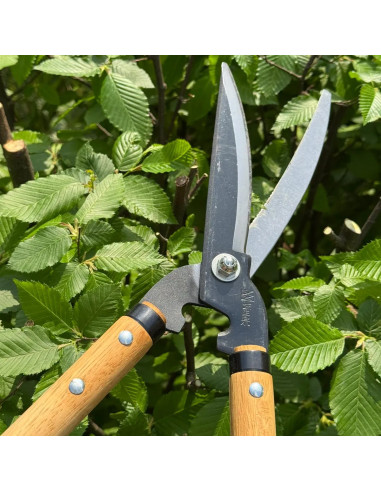 Araki Japanese Hedge Pruning Shears 170mm with Serrated Blade - Yoshioka 123 Made in Japan