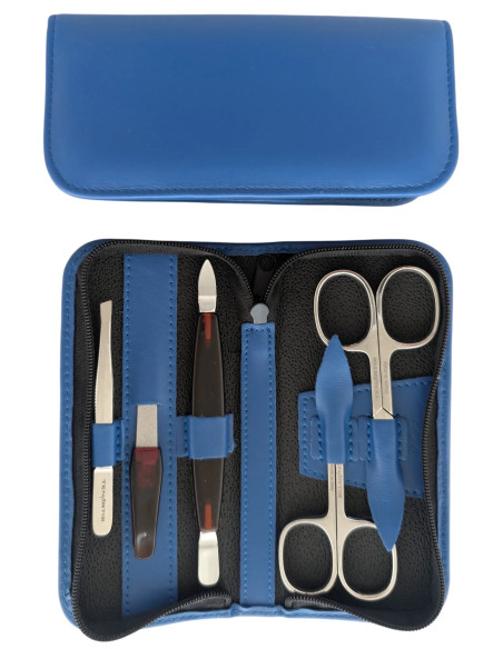 Set Manicura 5 Piezas en Piel con Cremallera - Tenartis Made in Italy
