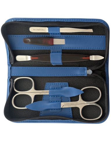 Set Manicura 5 Piezas en Piel con Cremallera - Tenartis Made in Italy