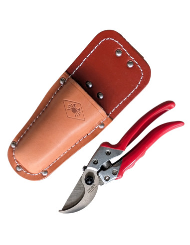 KISUKE Big 9 Gartenscheren mit Lederholster – Nishigaki Made in Japan