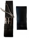 Set Manucure et Pedicure pour Homme 4 pièces en Cuir  - Tenartis Fabriqué en Italie
